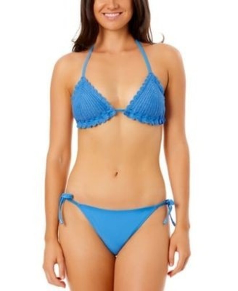 Salt + Cove Side-Tie Bikini Bottoms Juniors' L Capri Moderate Bottom Coverage